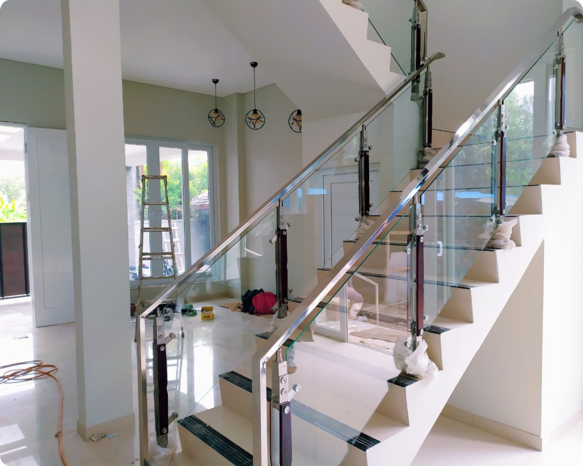 Railing Tangga Kaca - Sopo Kanopi Railing Tangga Kaca - Sopo Kanopi